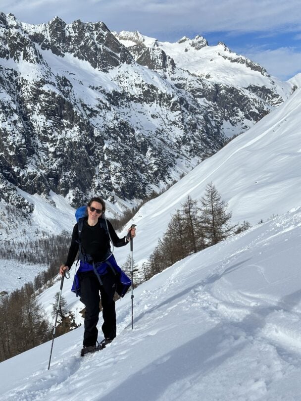 Guided snowshoeing in Courmayeur and Mont Blanc