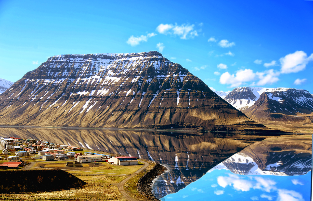 Isafjordur in Iceland town