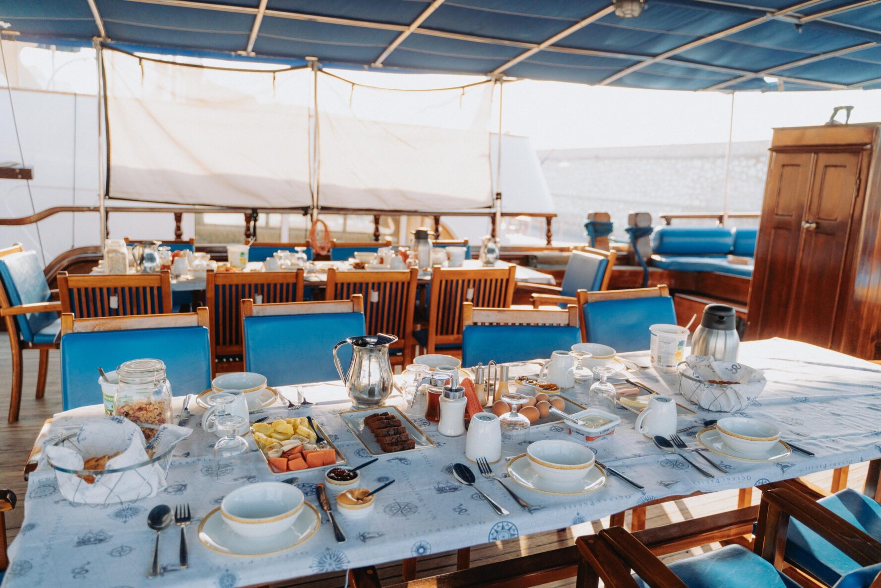 Lunch aboard Thalassa
