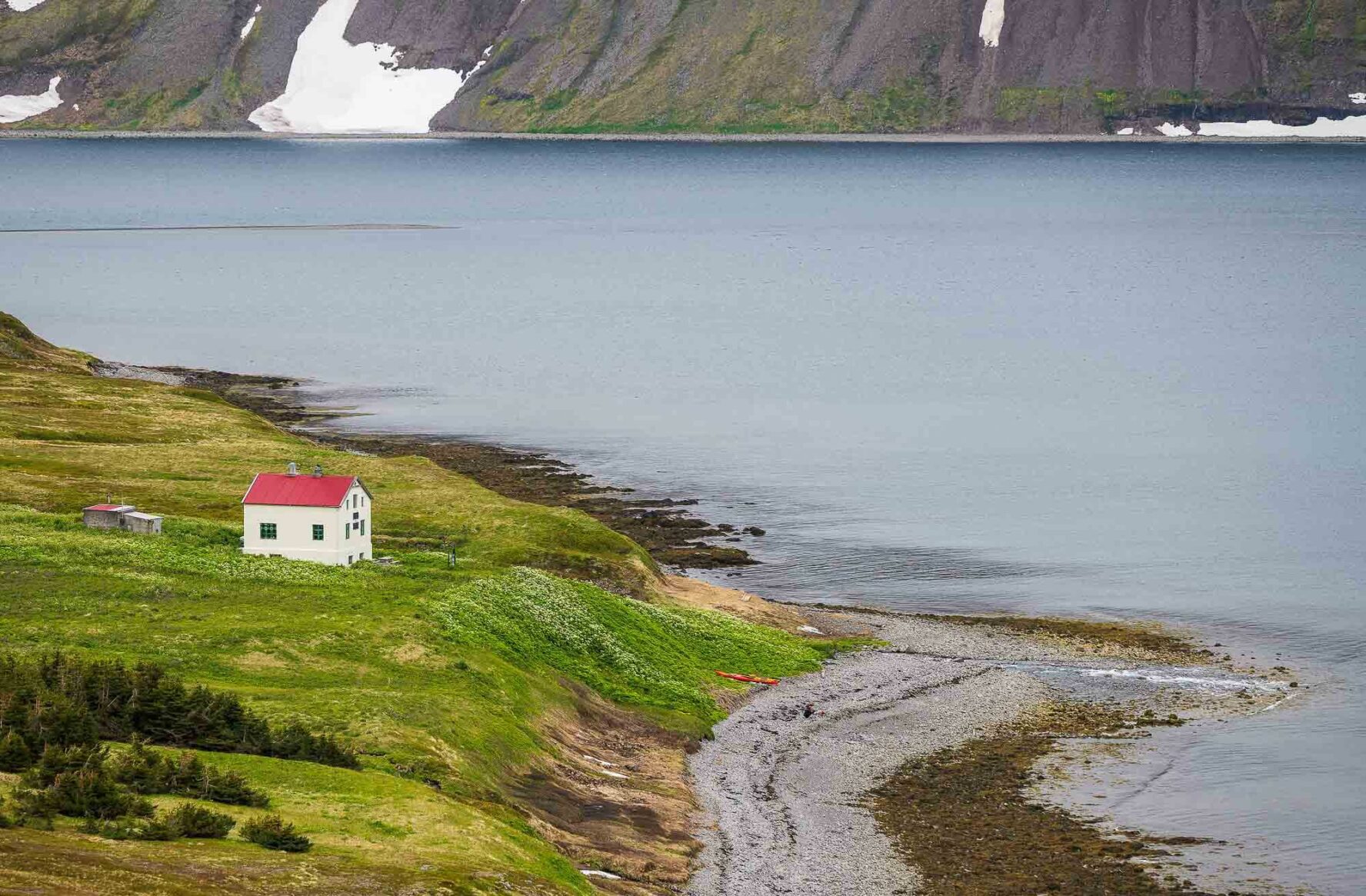 One house alone in Iceland