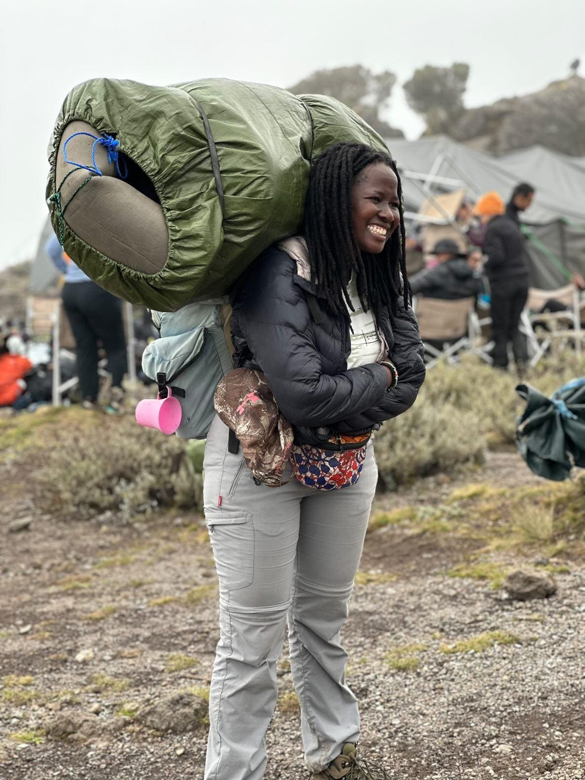 Porter on Kilimanjaro