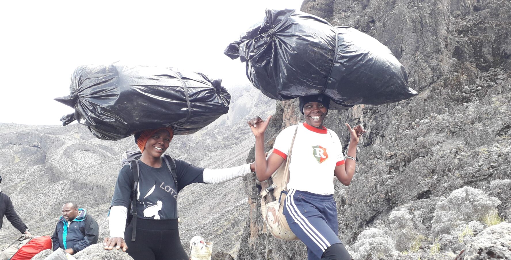 Porters on Kilimanjaro