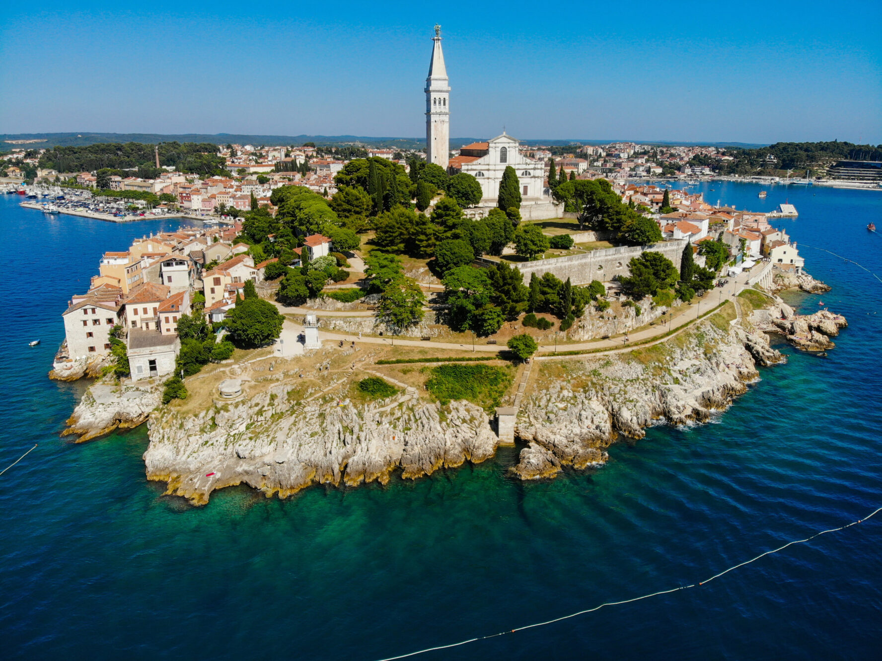 Rovinj aerial view