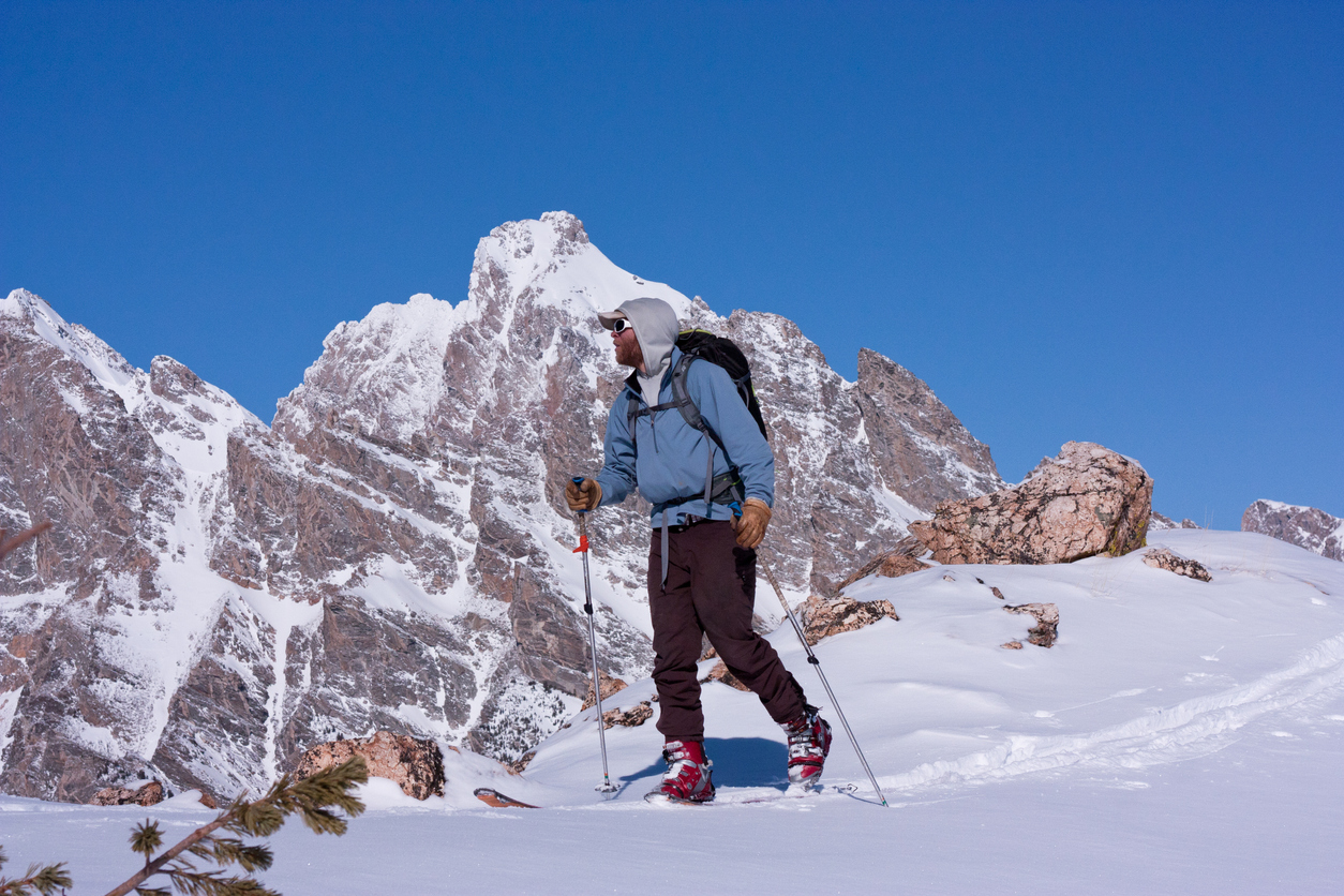 Skier in Jackson Hole
