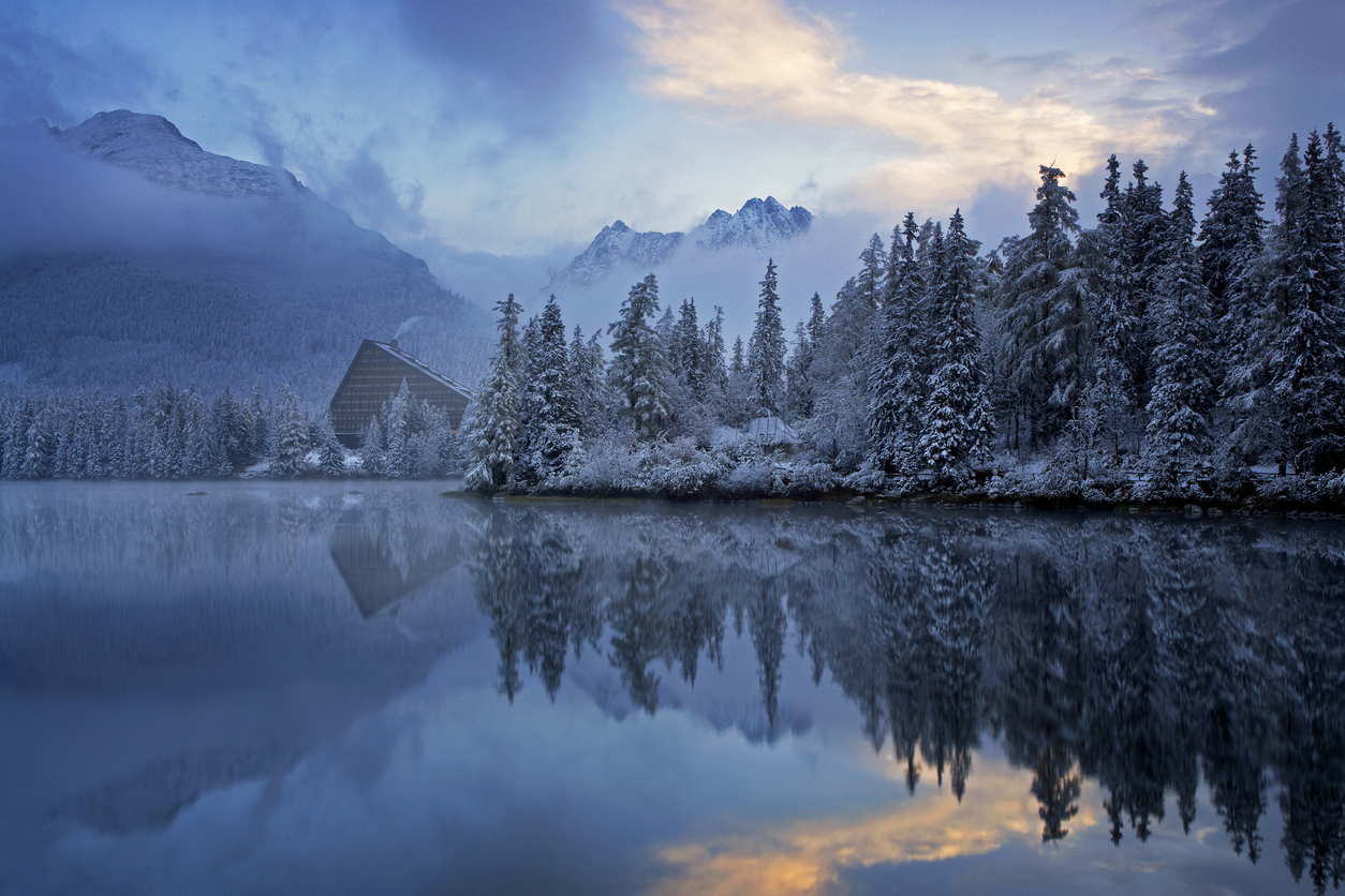 Strbske Pleso Lake in Slovakia