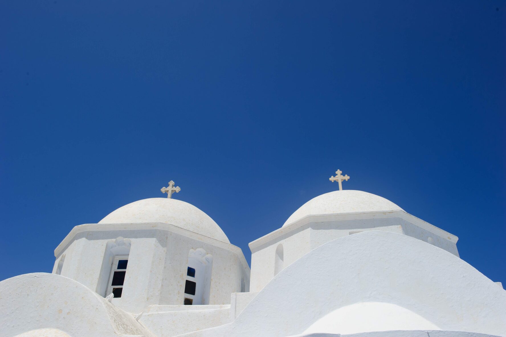 White facades in Greece