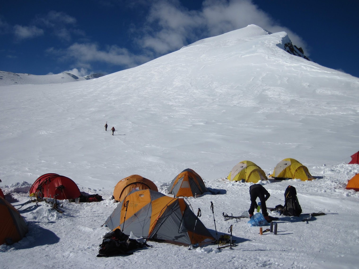 Mountaineers’ camp near Mt Vinson, Antarctica.
