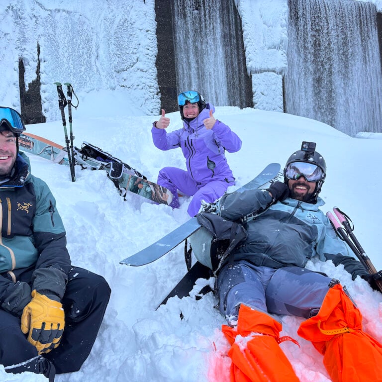 chilling snow japan