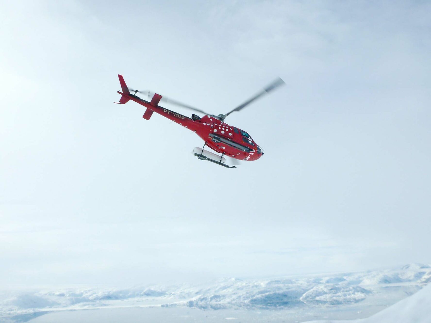 Flying in Greenland