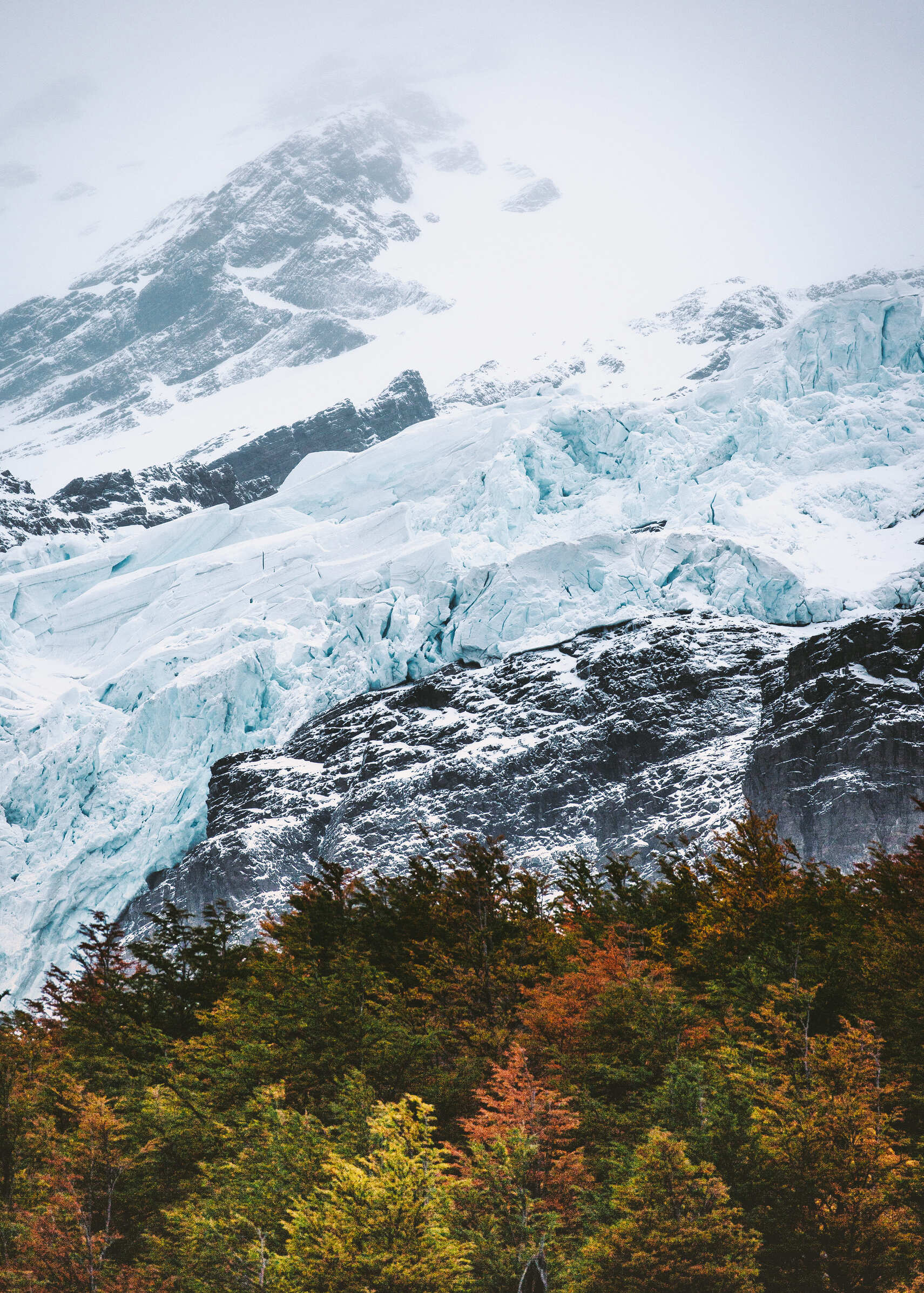 Glacier in Patagonia, Torres