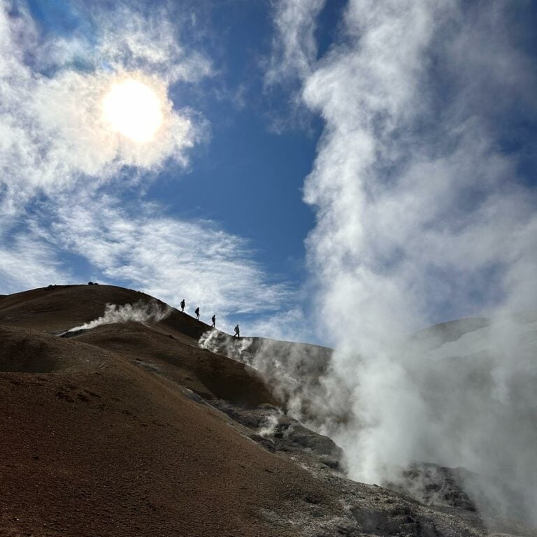 Highlands steam in Iceland