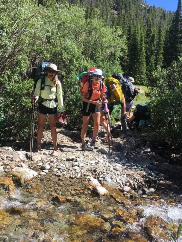 Happy hiker in Beartooth
