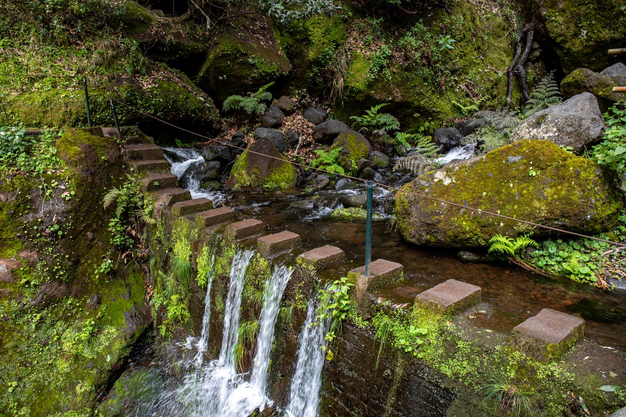 Old remnants of watermills in Levada dos Moinho