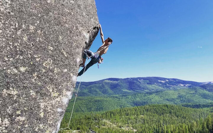 Climber in Blodgett Canyon