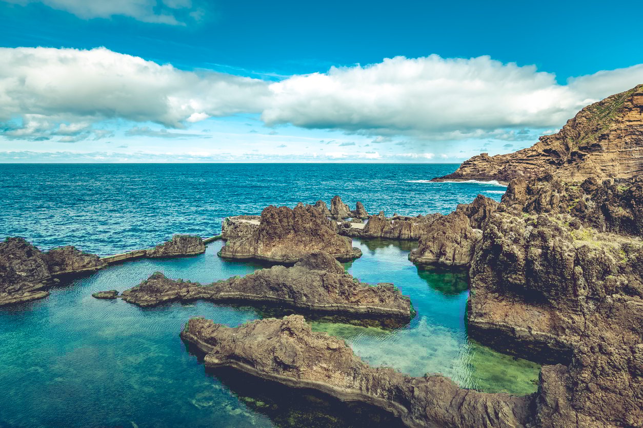 Natural pools in Porto Muniz