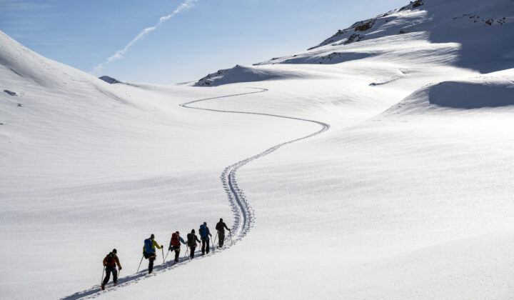 Remote skiing in Greenland
