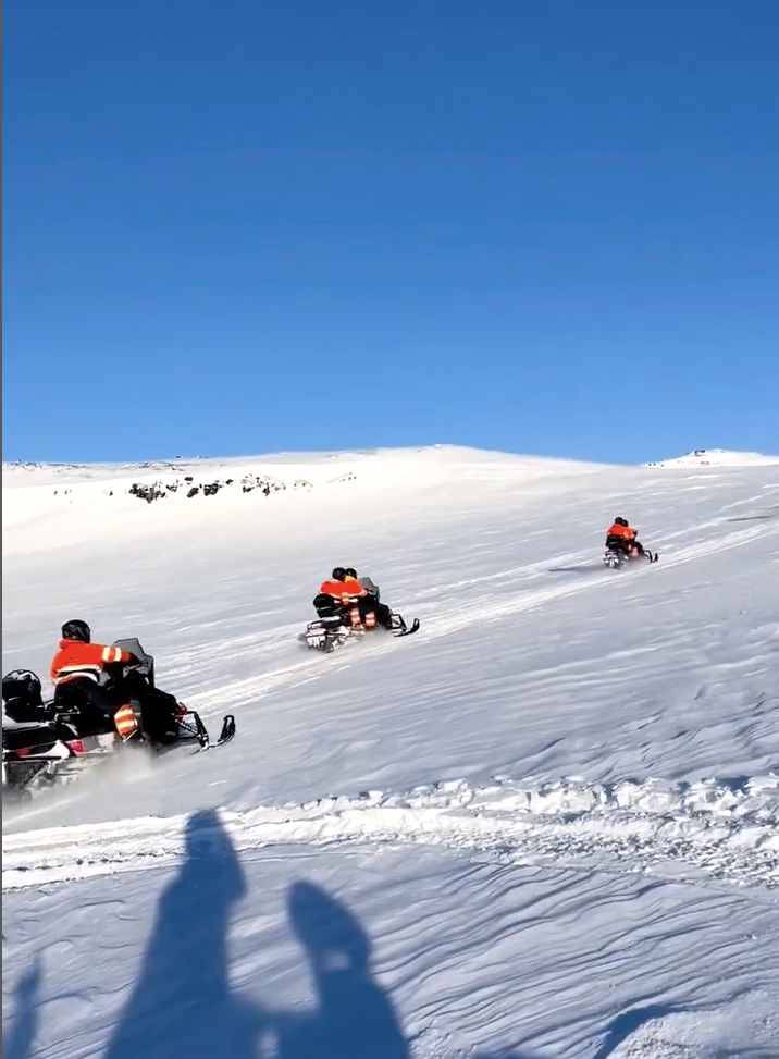 Snowmobile in Iceland
