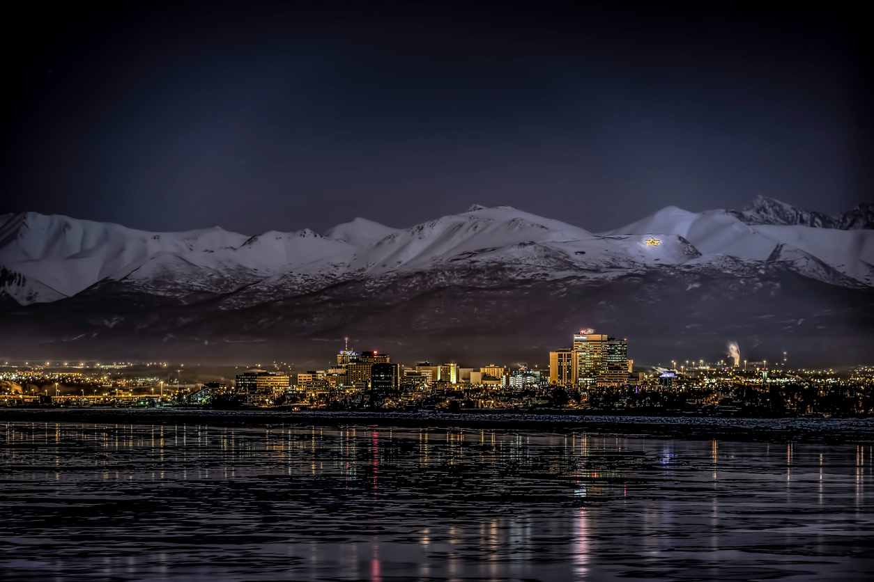 Anchorage at night