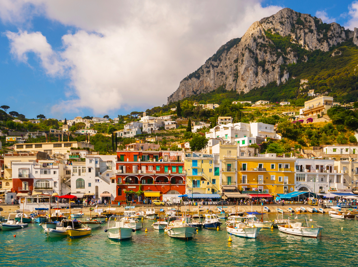 Capri island in Italy