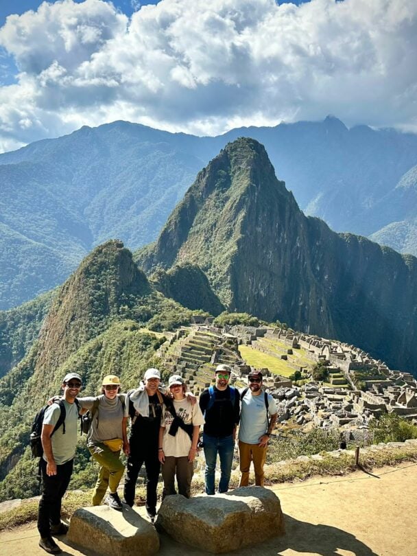 Brett riding through Peru