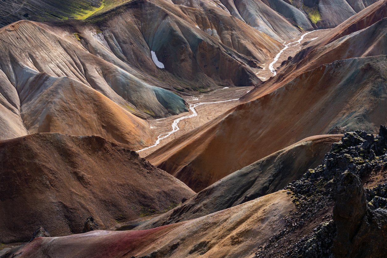 Colorful mountains of Landmannalaugar in Iceland