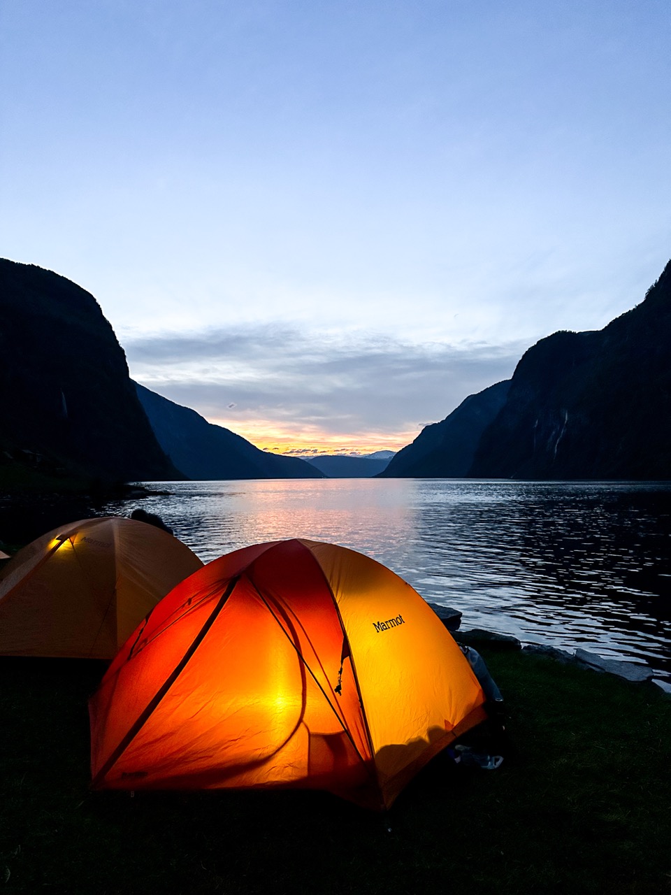 Sunset from the camp