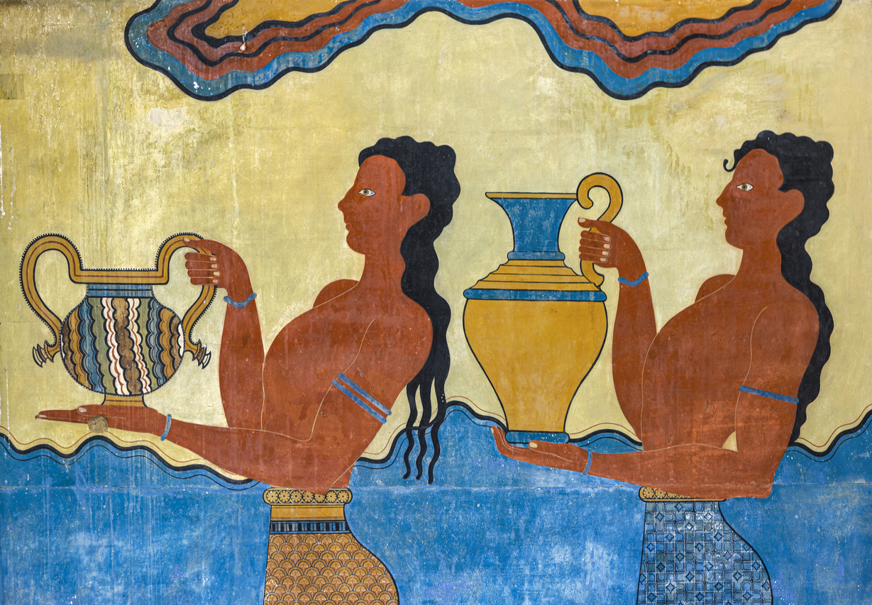 Fresco at Knossos palace