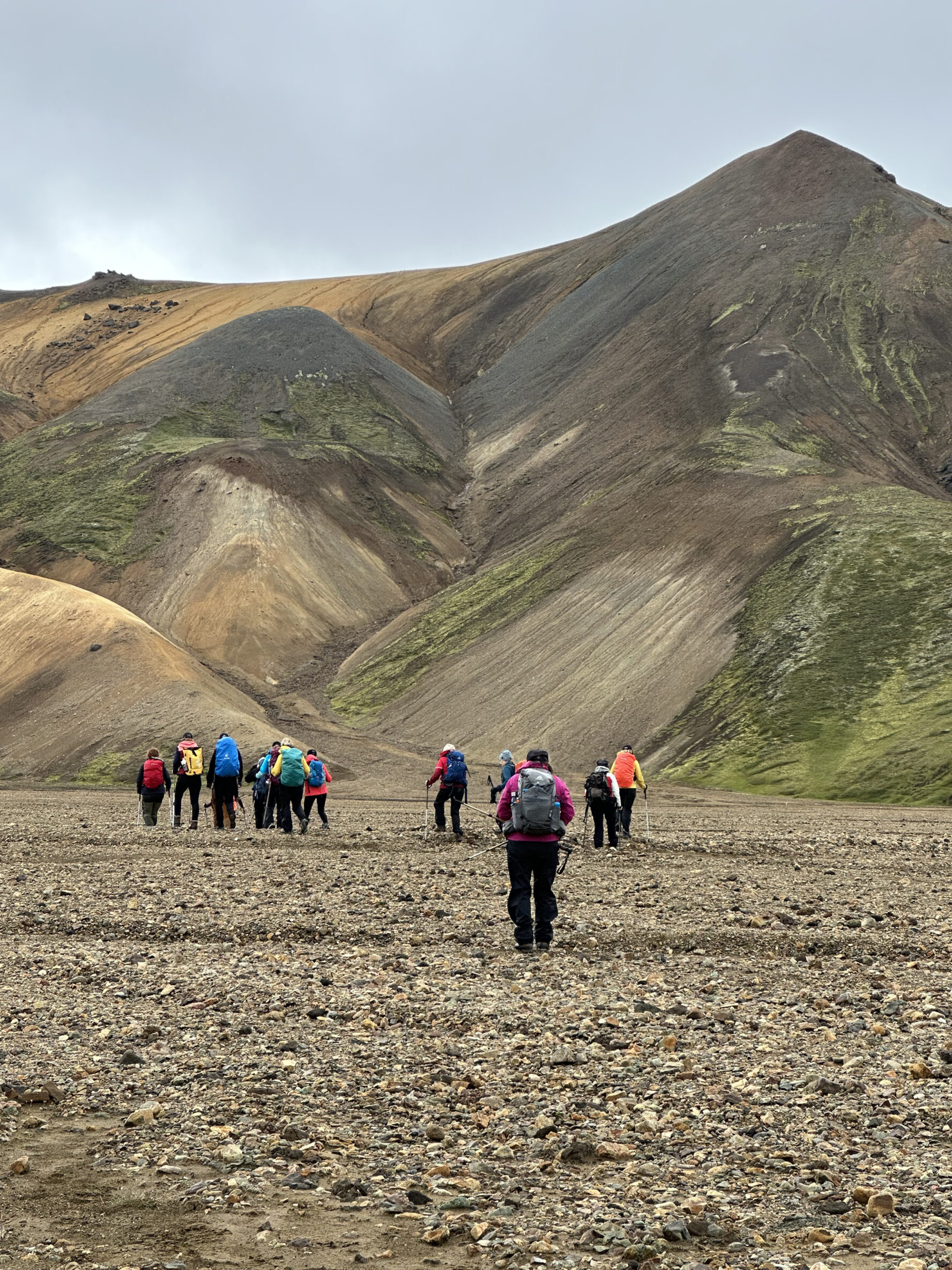 Group of hikers in Landmannalaugar