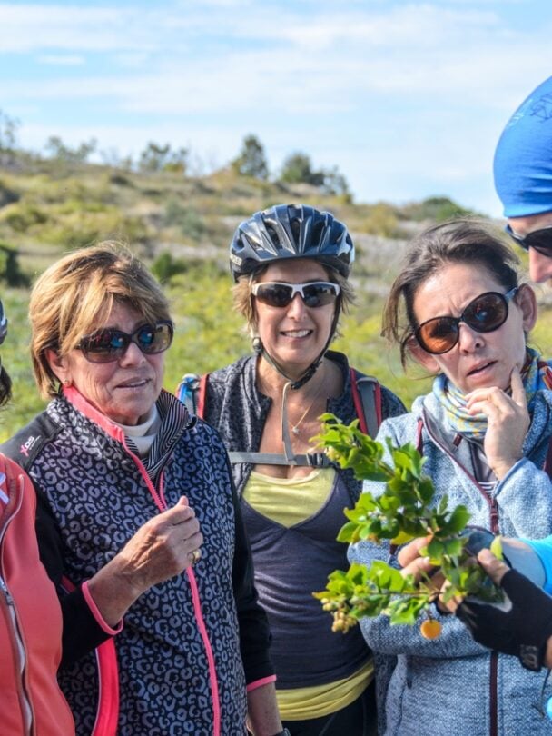 Cycling on Hvar, sunny day