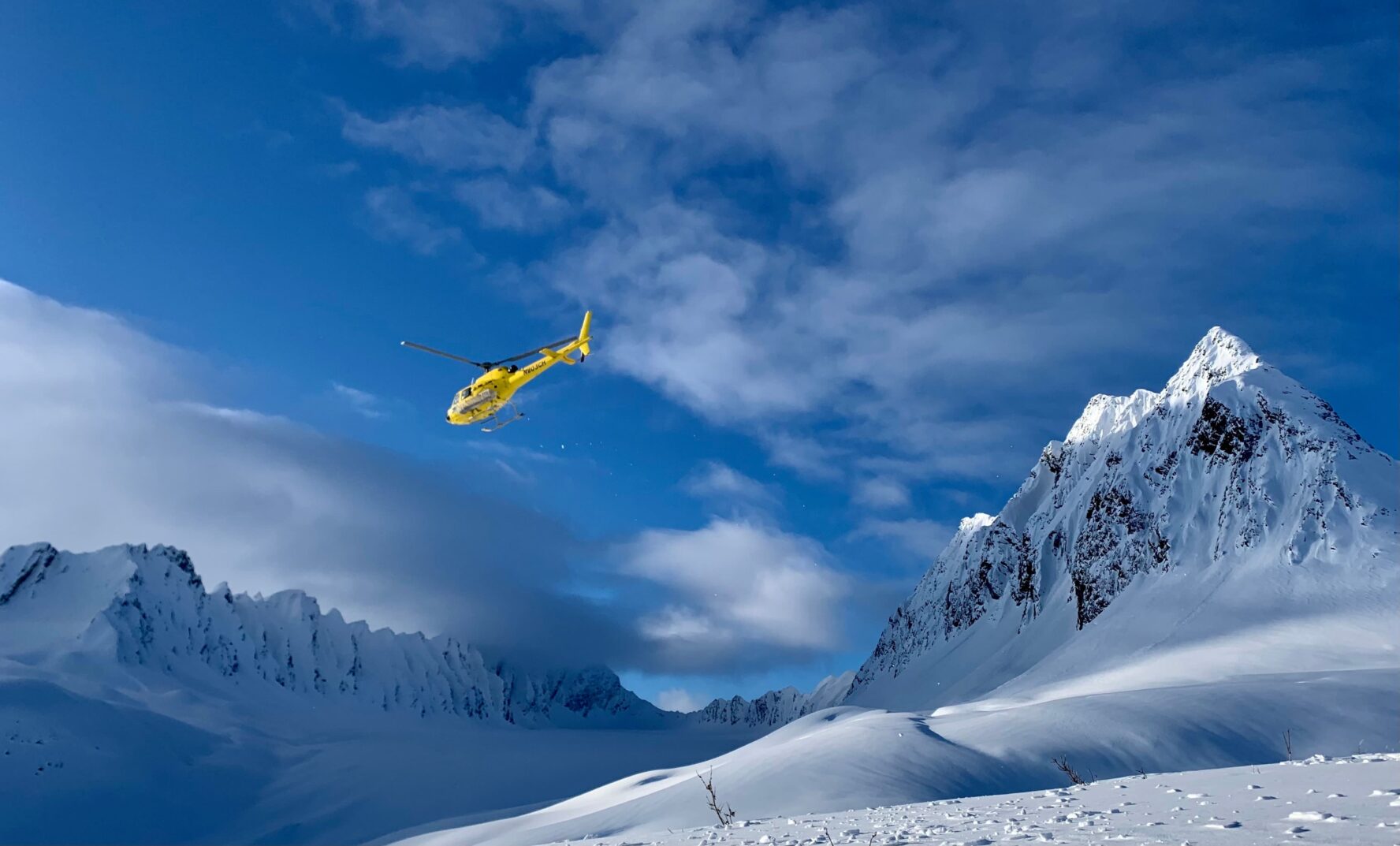 Helicopter in Alaska