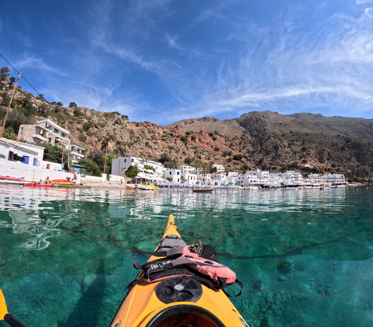 Loutro, kayaking in Crete