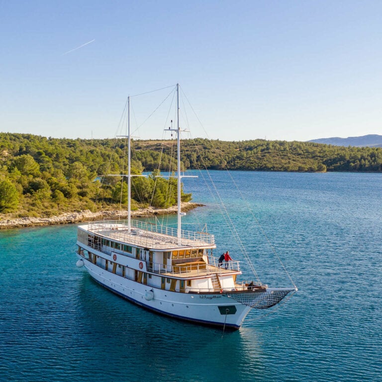 Magellan boat from afar
