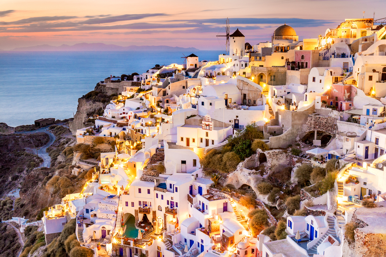 Oia at sunset