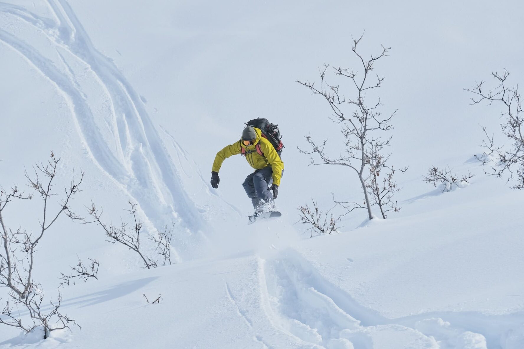 Snowboarder in Alaska