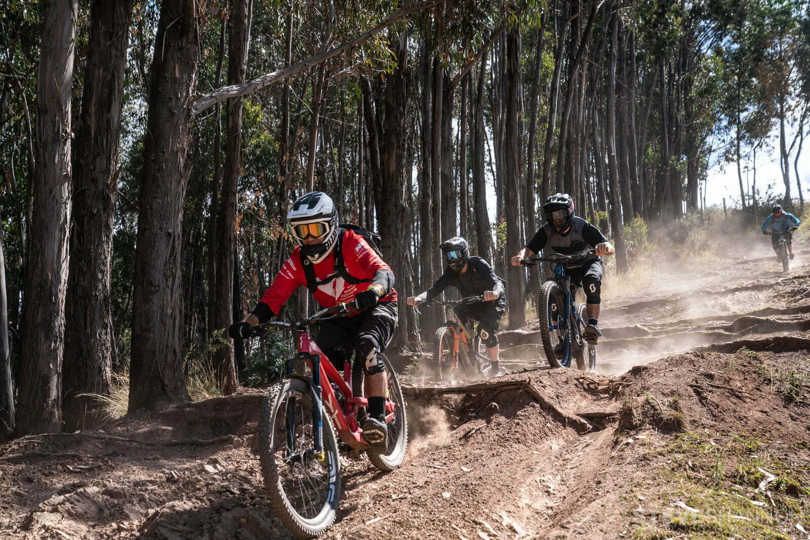 Mountain bikers on a 12-day adventure through Peru