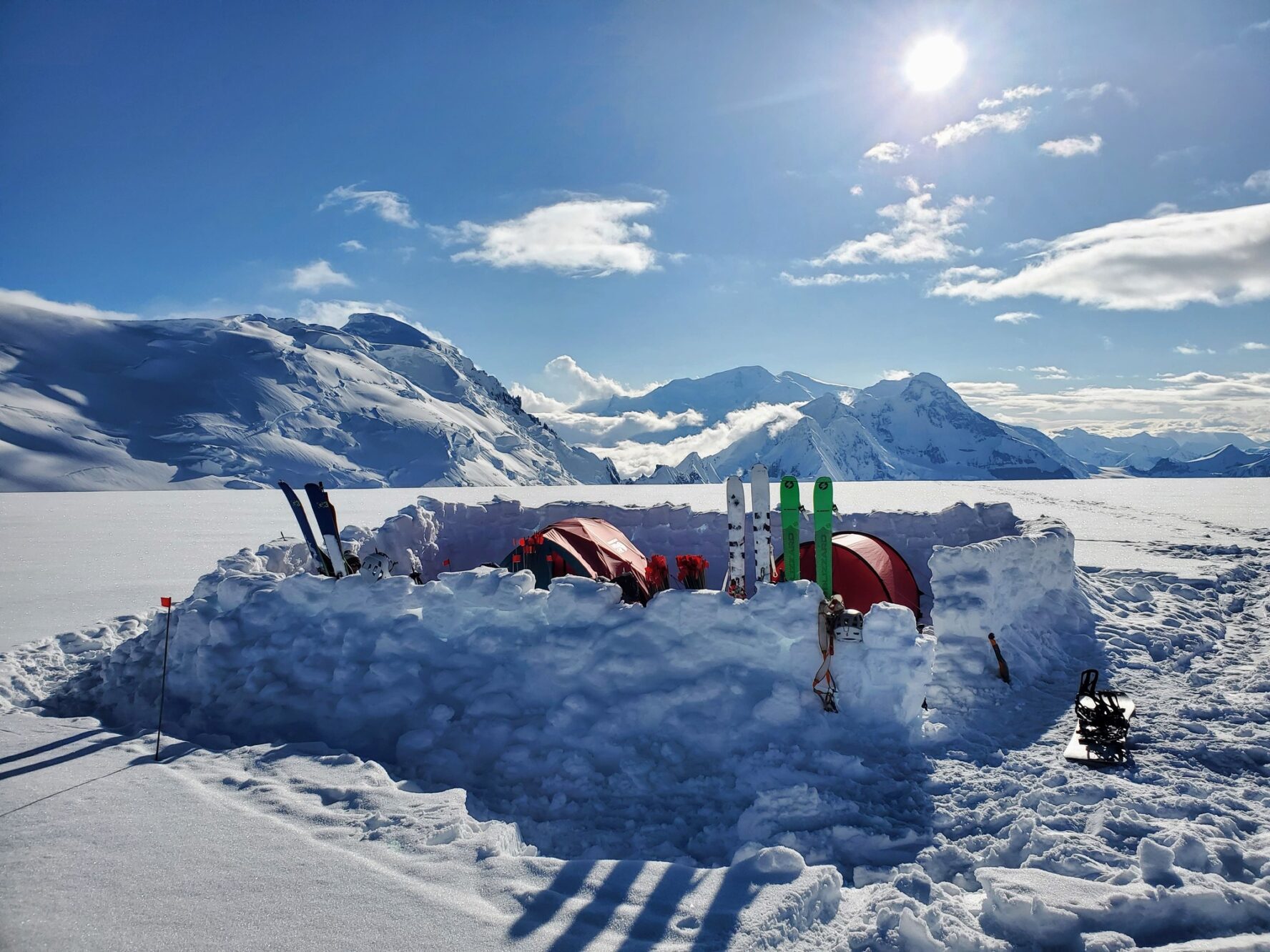 Basecamp in Chugach Mountains