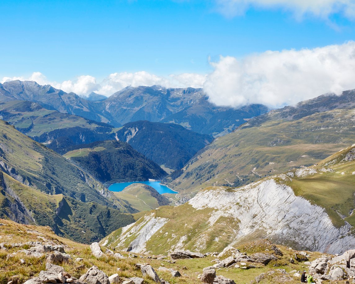 Landscape from the Bonhomme mountain pass, TMB.