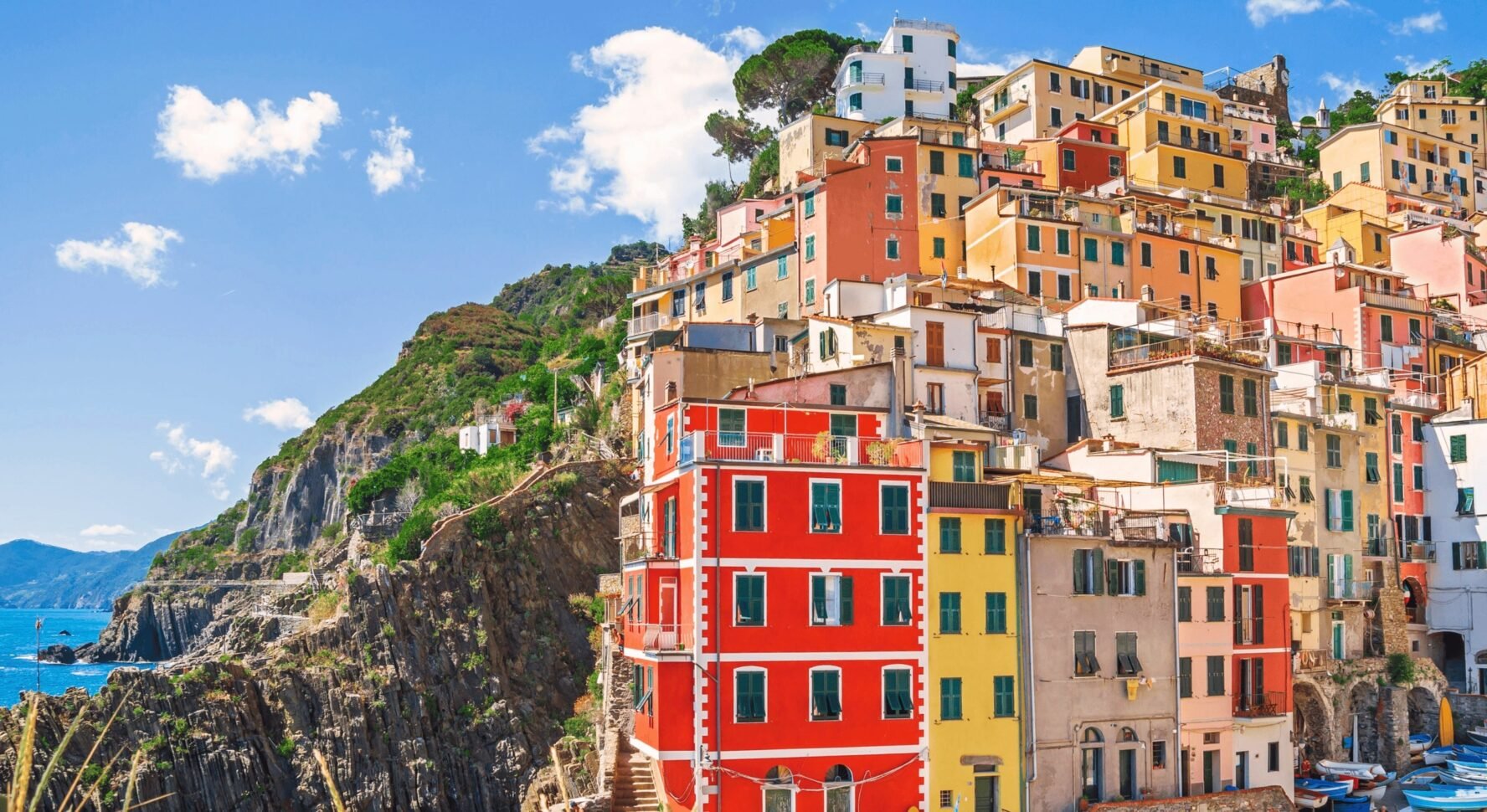 Colorful houses in Riomaggiore, Cinque Terre