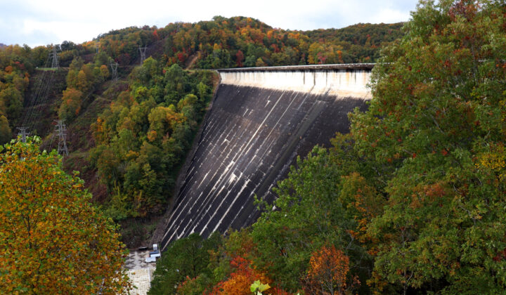 Photos of Fontana Dam and environs late October 2021.