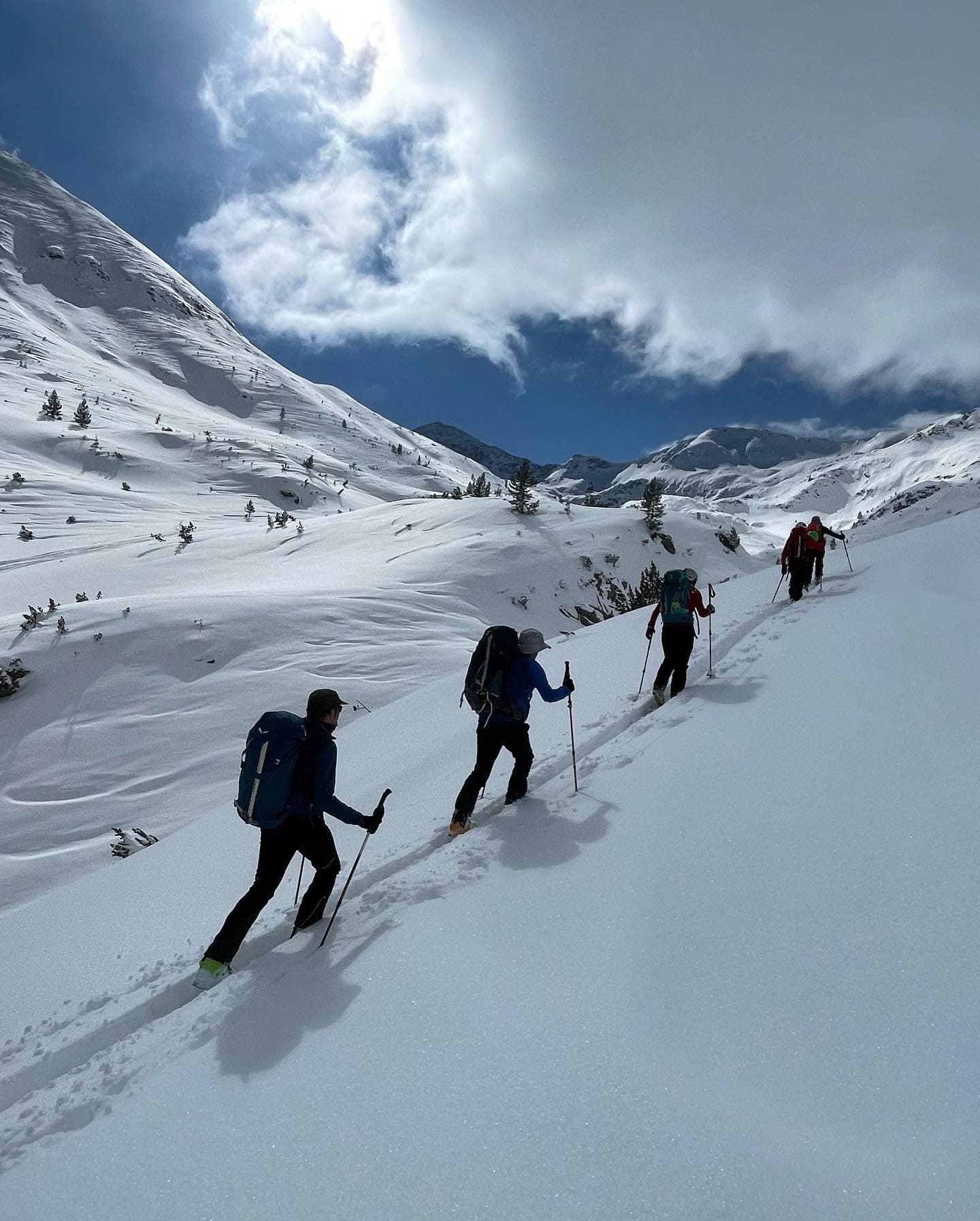 Group of skiers in Andorra