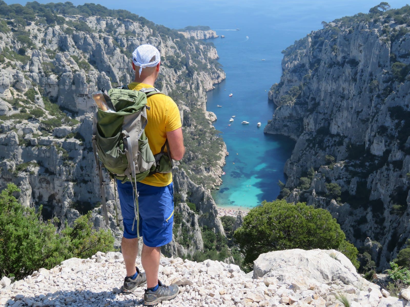 Hiker, calanques