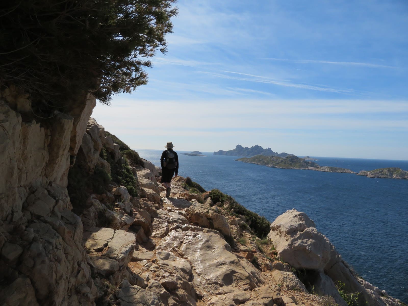 Hiker in the Mediterranean, Provence