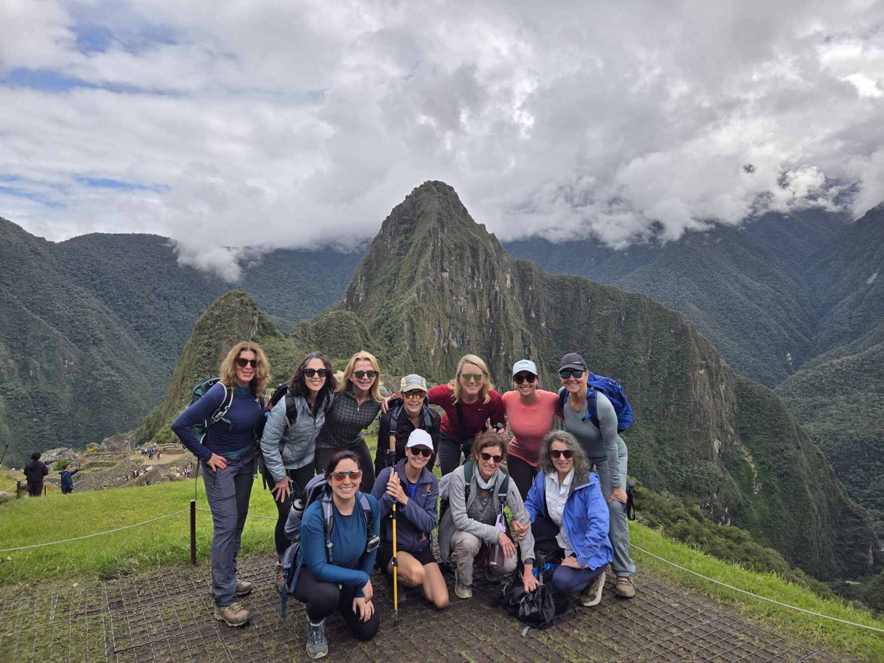 Machu Picchu peak group of women