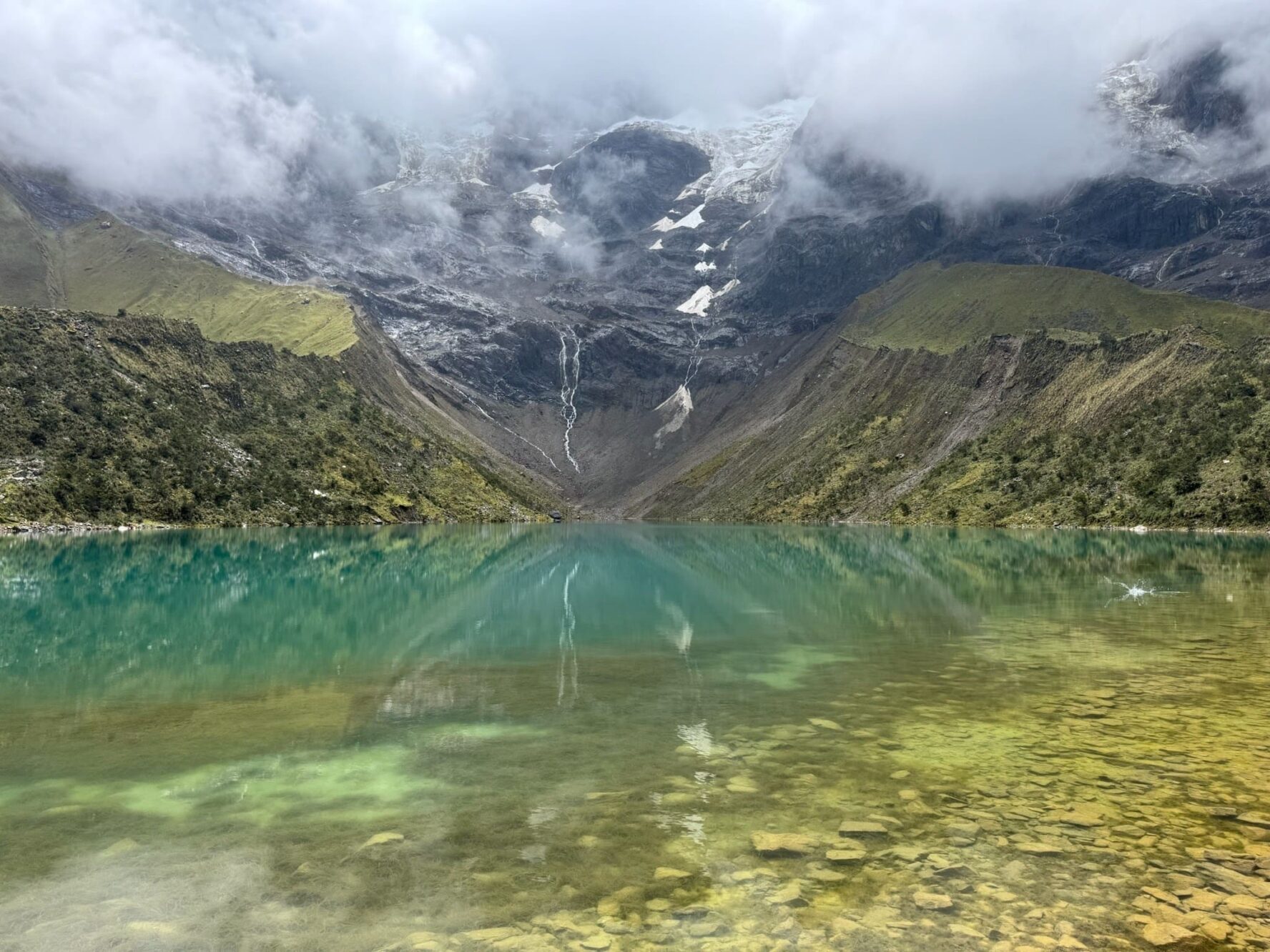 Mirroring lake in Peru