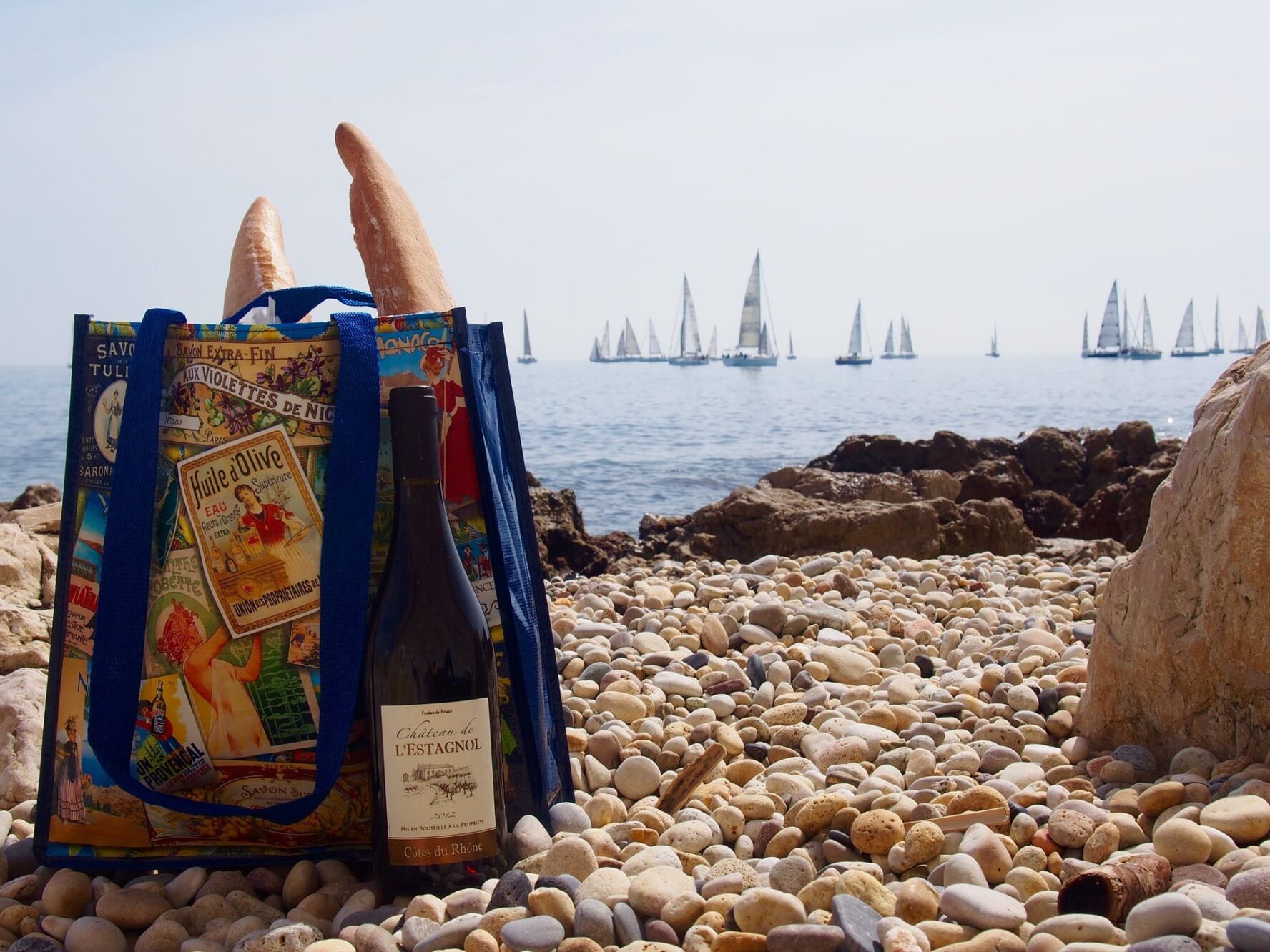 Picnic by the sea in Provence