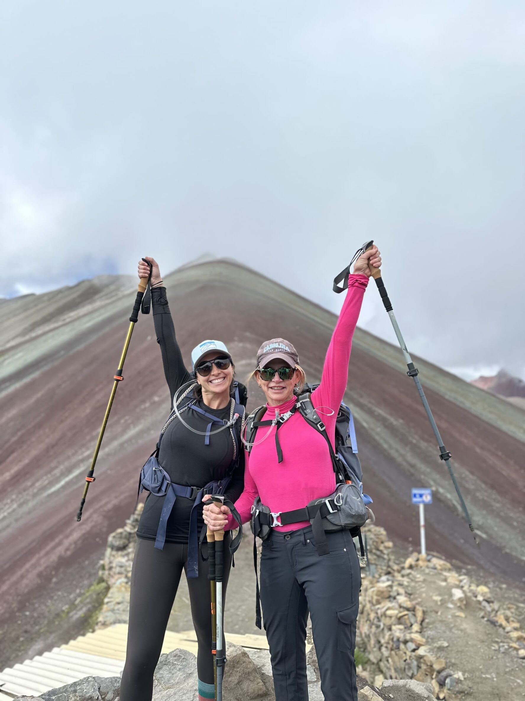 Rainbow Mountain two women