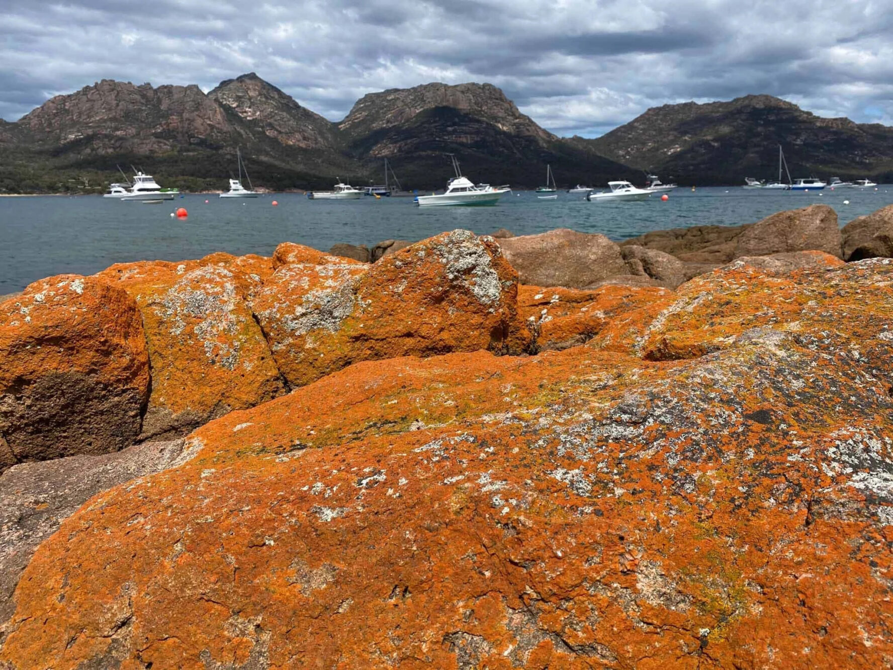Red rocks on Tasmania’s east coast.