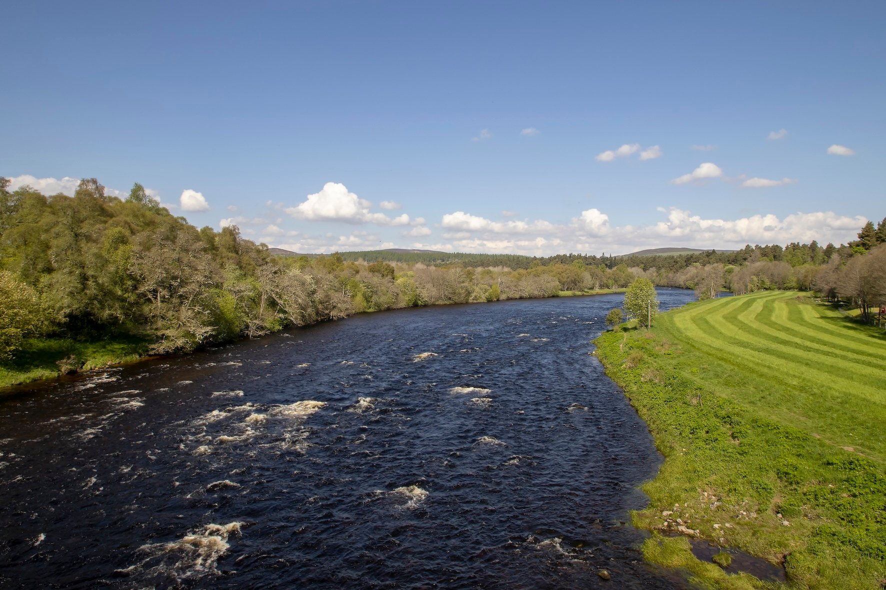 The River Spey in the Cairngorms National Park, Scottish Highlands, UK