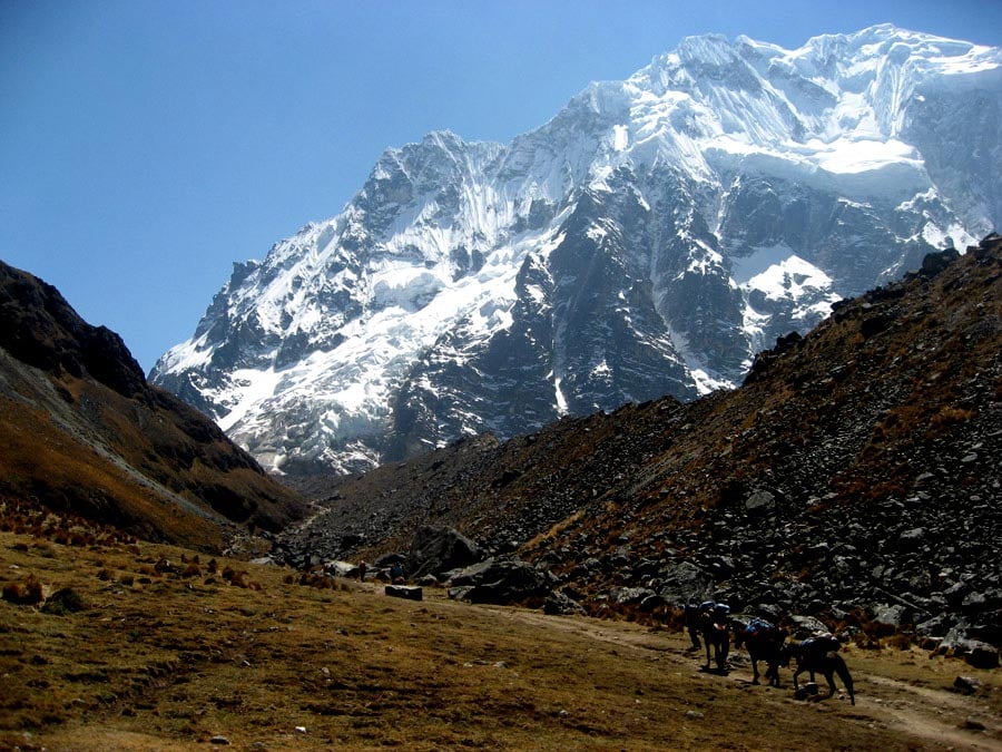 Salkantay Pass, Andes.