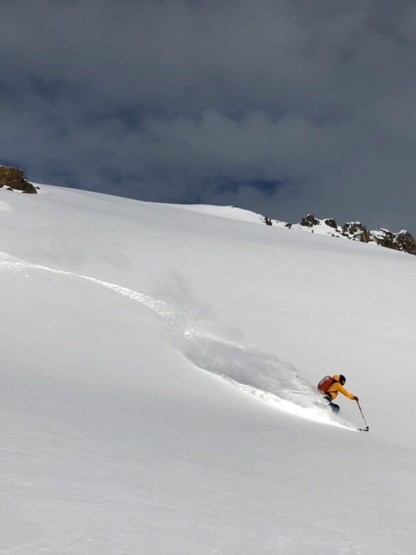 Guided freeriding in Andermatt